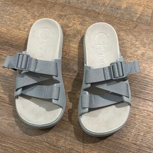 Chaco Gray Sport Sandals with Adjustable Strap